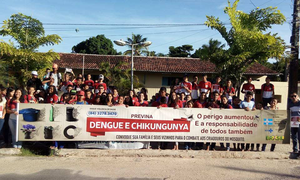 Caminhada contra a dengue é realizada em Alagadiço Grande