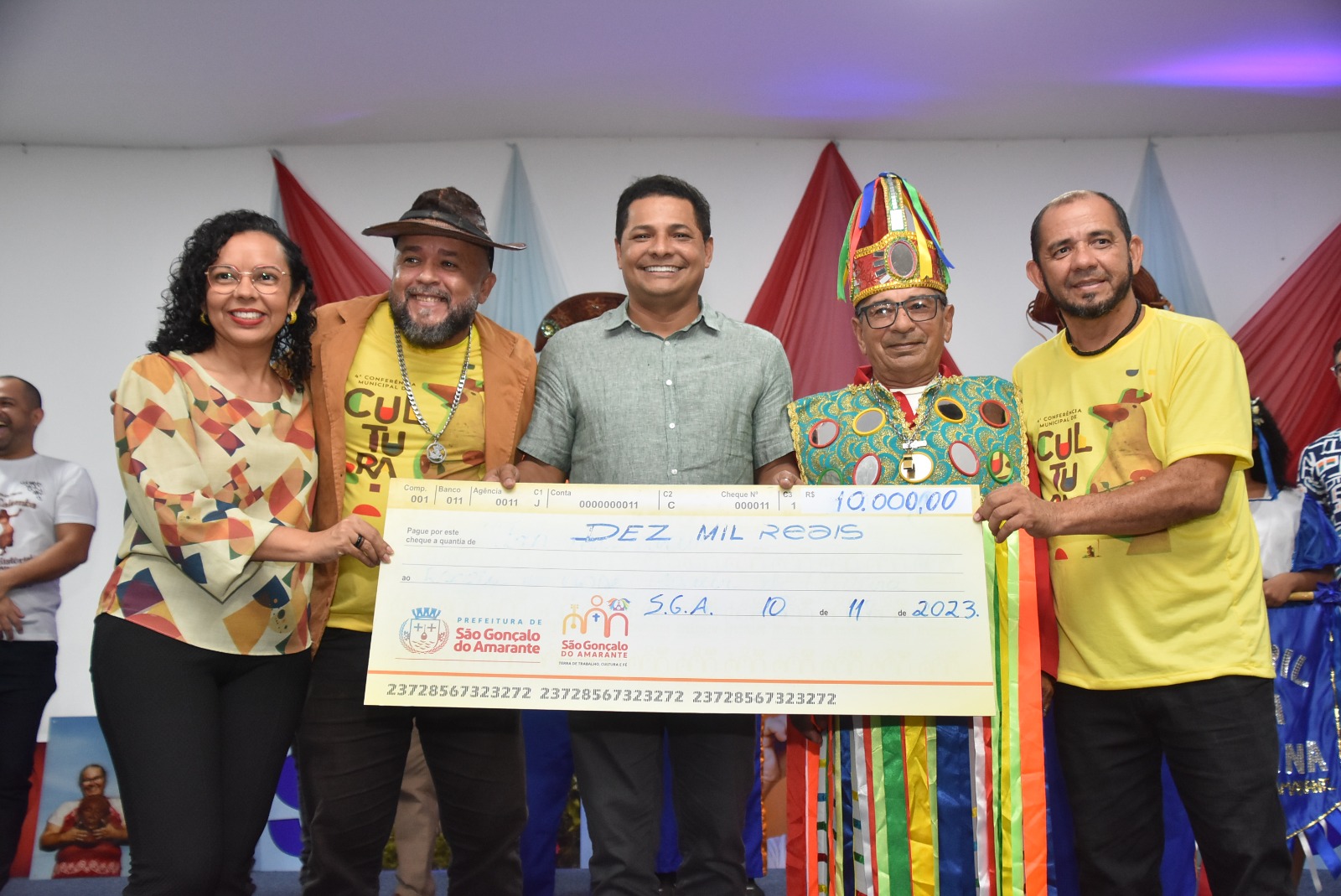 Incentivos de mais de 60 mil reais são entregues a grupos culturais de São Gonçalo do Amarante