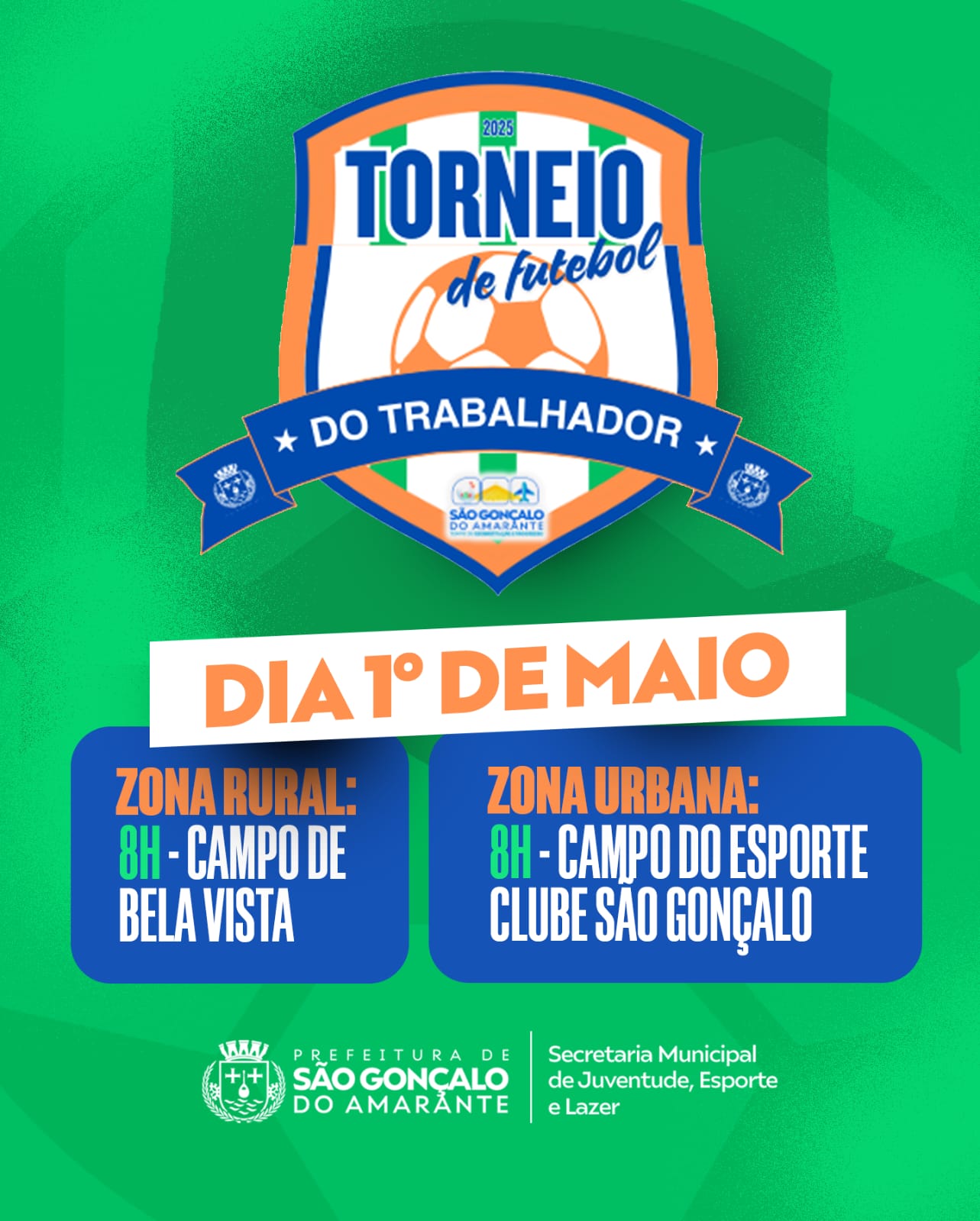 SEMJEL realiza tradicional Torneio do Trabalhador nesta quinta-feira 1° de maio
