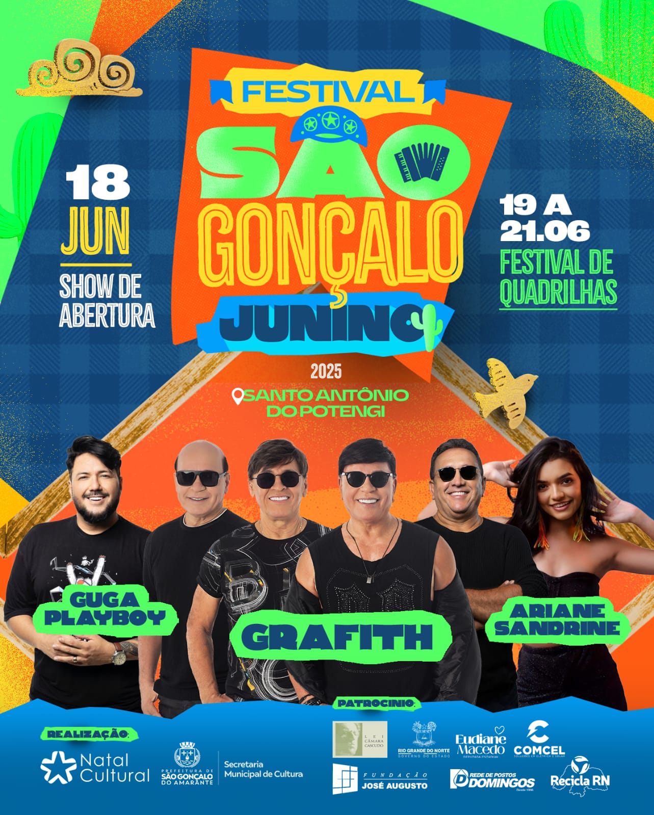 Festival São Gonçalo Junino 2025 promete emoção, tradição e grandes atrações