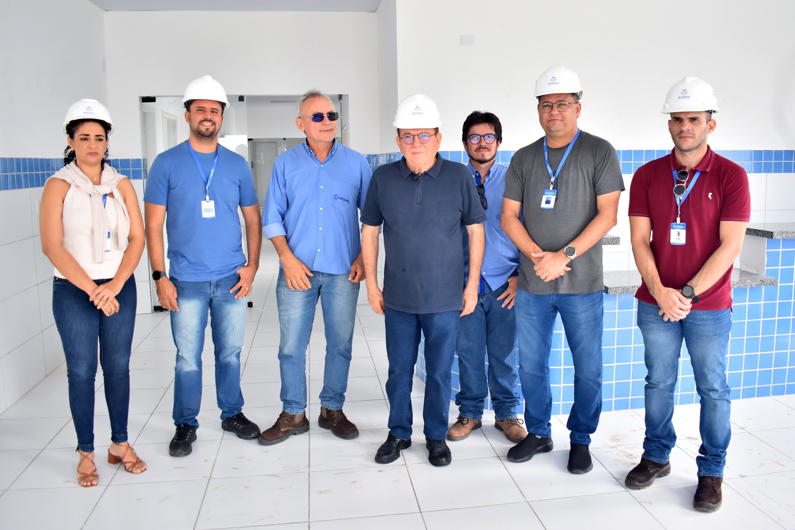Prefeito Jaime Calado realiza visita técnica às obras do CEO em Regomoleiro