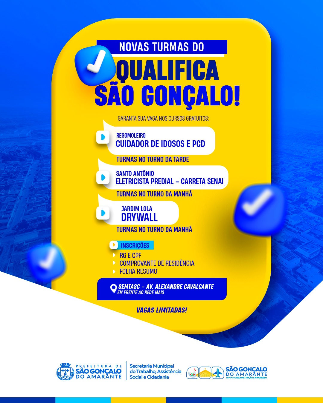 Novas turmas do Qualifica São Gonçalo estão com inscrições abertas
